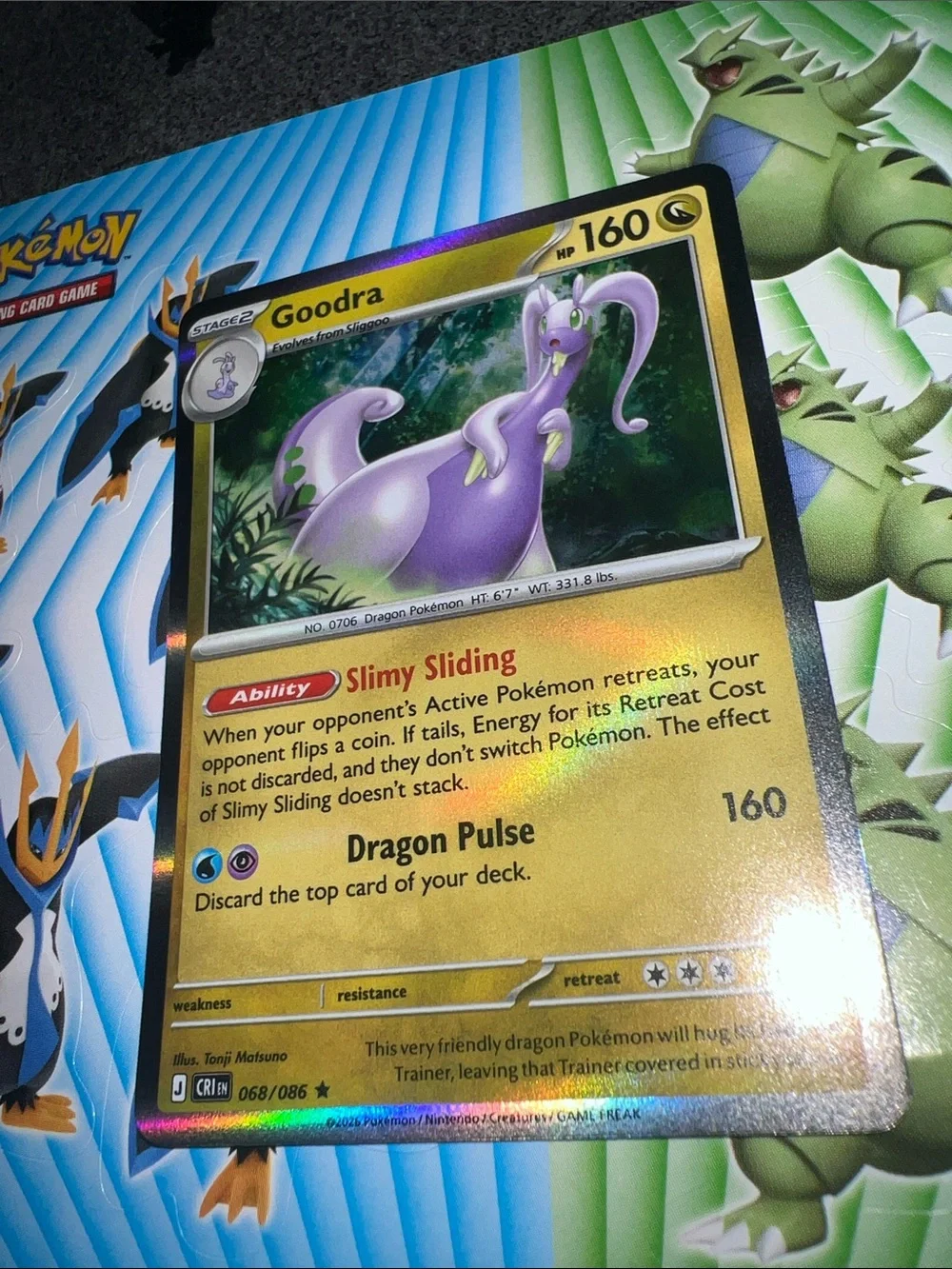 Pokemon holographic goodra